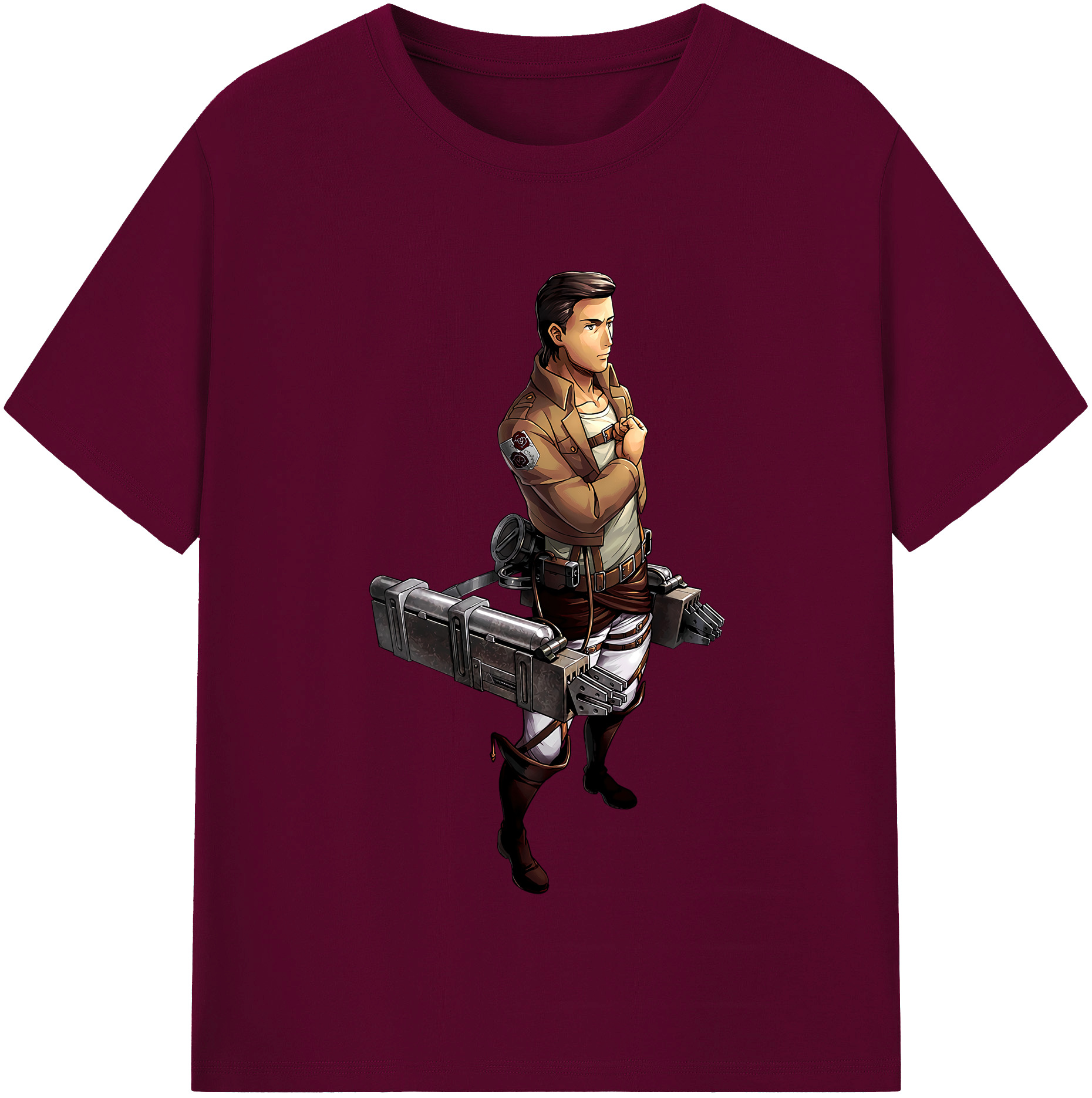 （画像用） 進撃の巨人 Attack on Titan レディースカジュアルプリントTシャツ（綿100％）